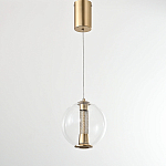 Подвесной светильник с плафоном в форме шара Inner Gleam Orb gold варинант исполнения - 5 | Loft Concept в Омске