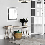 Настенное зеркало квадратной формы в черной металлической раме CORNER MIRROR BLACK варинант исполнения - 1 | Loft Concept в Омске