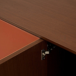 Комод с декором из кожи Orange Leather Chest of Drawers варинант исполнения - 2 | Loft Concept в Омске