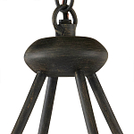 Люстра круглая с литыми стеклянными дисками Olympe Glass Chandelier варинант исполнения - 3 | Loft Concept в Омске