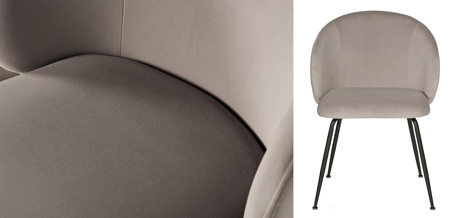 Стул Sadler Chair gray velor Стул Sadler Chair gray velor - Loft-Concept в Омске
