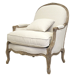 Кресло Ava Classical Armchair beige flax варинант исполнения - 3 | Loft Concept в Омске