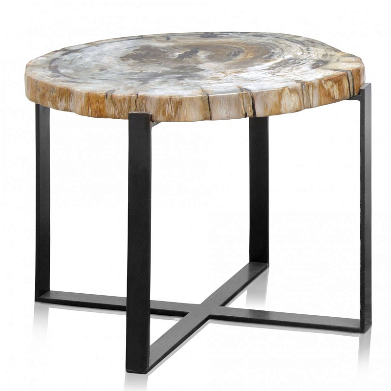 PETRIFIED WOOD COFFEETABLE M Окаменелое дерево Черный PETRIFIED WOOD COFFEETABLE M Окаменелое дерево Черный в Омске | Loft Concept