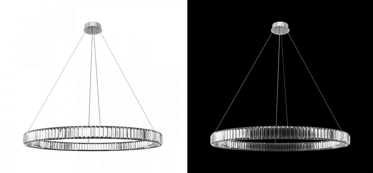 Люстра Crystal Ring Silver диаметр 100 Люстра Crystal Ring Silver диаметр 100 - Loft-Concept в Омске