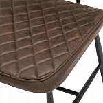 Стул с темно-коричневой обивкой из экокожи Benderson варинант исполнения - 7 | Loft Concept в Омске