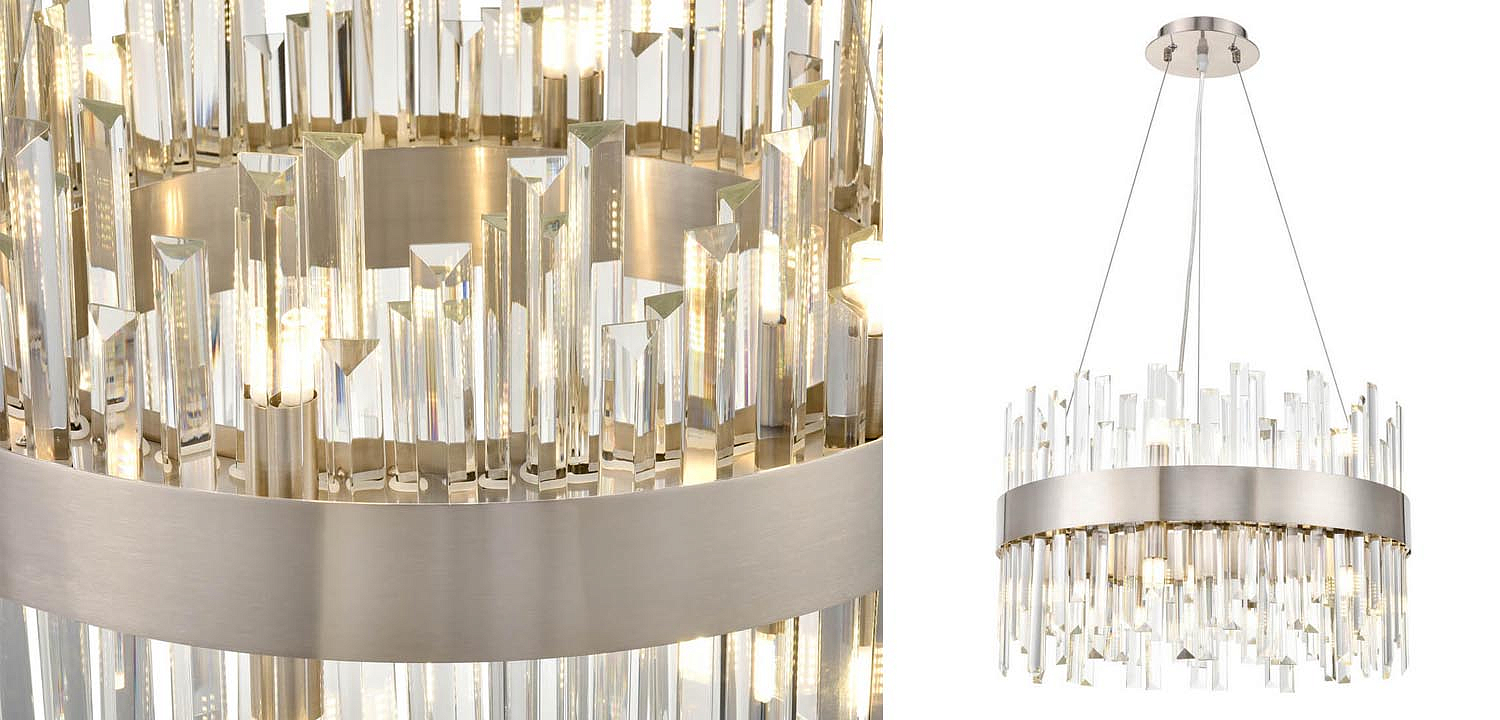 Люстра Cramer Chandelier 50 satin nickel Люстра Cramer Chandelier 50 satin nickel - Loft-Concept в Омске