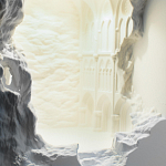 Встраиваемый в стену гипсовый светильник под покраску с эффектом разрушенной стены Antiquity Athena варинант исполнения - 7 | Loft Concept в Омске