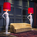 Лампа MANNEQUIN LAMP с абажуром созерцание силуэта варинант исполнения - 2 | Loft Concept в Омске