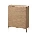 Шкаф низкий с 4-мя дверцами из массива дуба Type oak варинант исполнения - 1 | Loft Concept в Омске