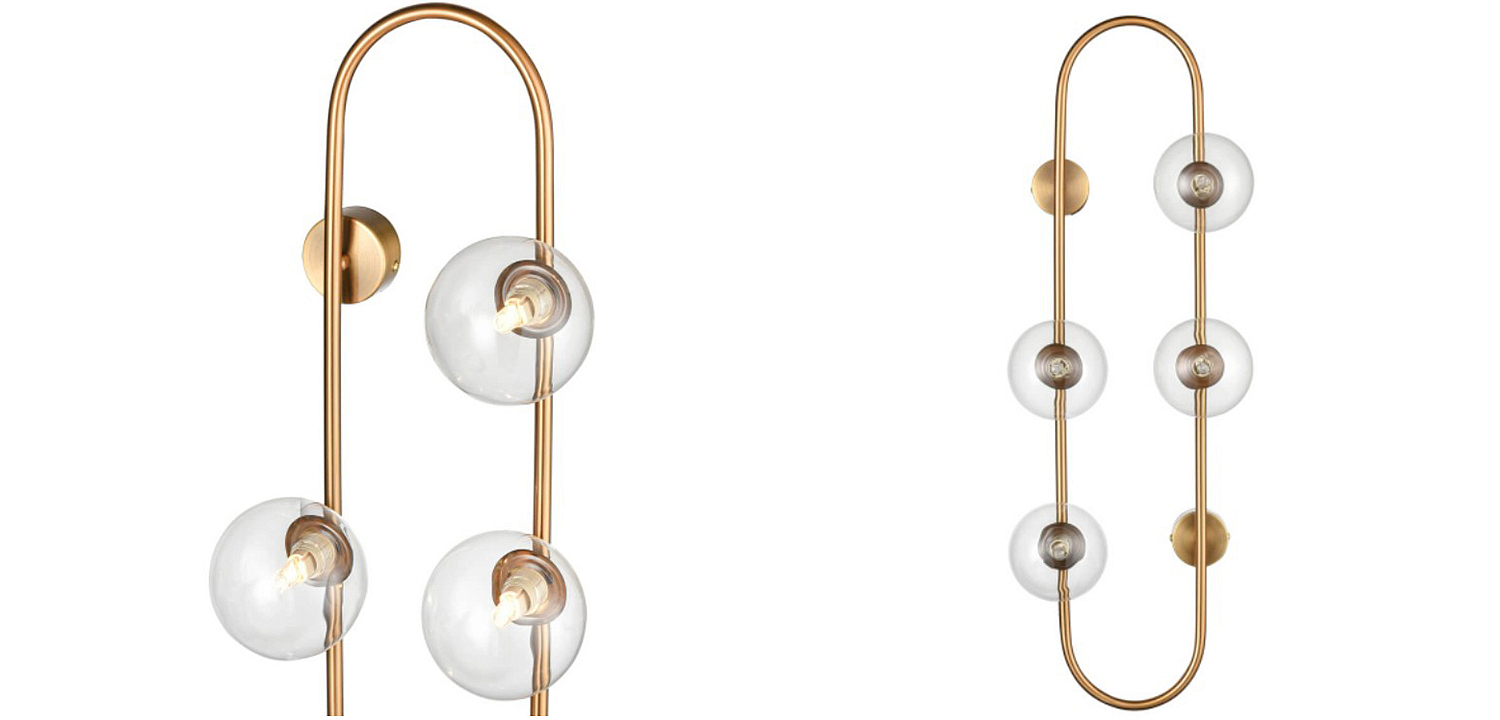 Бра HOOP WALL Lamp Gold Transparent 4 Бра HOOP WALL Lamp Gold Transparent 4 - Loft-Concept в Омске