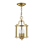 Подвесной светильник с прозрачным стеклянным цилиндрическим плафоном в классическом стиле на цепи Hinkley варинант исполнения - 13 | Loft Concept в Омске