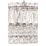 Люстра подвесная круглая из прозрачного хрусталя с корпусом из металла цвета хром Selfsufficient варинант исполнения - 2 | Loft Concept в Омске