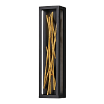 Бра в прямоугольной черной рамке с декором в виде ветвей в золотой отделке Hinkley варинант исполнения - 1 | Loft Concept в Омске