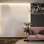 Барельеф AUDREY HEPBURN варинант исполнения - 1 | Loft Concept в Омске