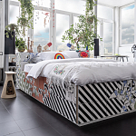 Дизайнерская кровать с системой хранения варинант исполнения - 1 | Loft Concept в Омске