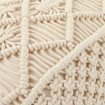 Чехол на подушку с макраме бежевого цвета Macrame варинант исполнения - 2 | Loft Concept в Омске