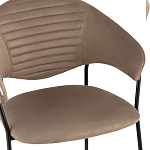 Коричневый стул с обивкой из искусственной замши Alexis варинант исполнения - 6 | Loft Concept в Омске