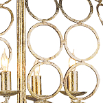 Люстра в форме шара с рядами из колец Million Rings варинант исполнения - 1 | Loft Concept в Омске