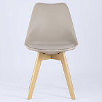 Стул с основой из пластика и мягким сиденьем Arvika Beige варинант исполнения - 3 | Loft Concept в Омске