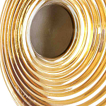 Бра с рельефным круглым плафоном янтарного цвета Savio Glass Disc Light варинант исполнения - 4 | Loft Concept в Омске