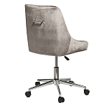 Кресло офисное с обивкой из серого велюра Stylish Velor Office Chair варинант исполнения - 1 | Loft Concept в Омске