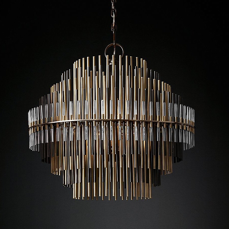 Люстра Restoration Hardware Emile Chandelier Латунь Античная полированная Прозрачный Оловянный Темная бронза Люстра Restoration Hardware Emile Chandelier Латунь Античная полированная Прозрачный Оловянный Темная бронза в Омске | Loft Concept