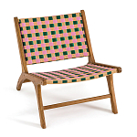 Кресло низкое из массива тика Barbados варинант исполнения - 2 | Loft Concept в Омске