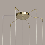 Люстра с 7-ю плафонами из прозрачного стекла в форме шара Orb Cascade  варинант исполнения - 13 | Loft Concept в Омске