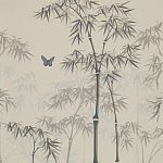 Обои ручная роспись Distant Bamboo Special Colourway on white dyed paper варинант исполнения - 2 | Loft Concept в Омске