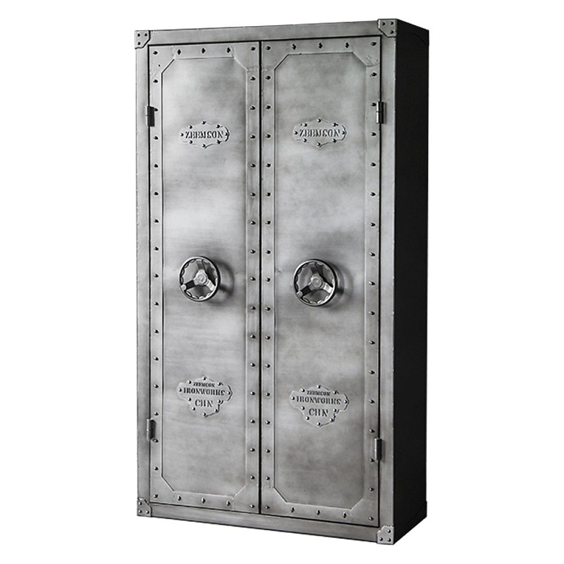 Шкаф Loft Safe 2 секции Серебряный Шкаф Loft Safe 2 секции Серебряный в Омске | Loft Concept