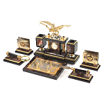 Настольный письменный набор из яшмы и долерита с декором Двуглавый орел Manager Organizer варинант исполнения - 2 | Loft Concept в Омске