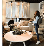 Люстра белая плетеная с кисточками Boho Tassel Chandelier варинант исполнения - 2 | Loft Concept в Омске