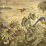 Обои ручная роспись Le Brésil Amarelo Deep Rich Gold варинант исполнения - 3 | Loft Concept в Омске