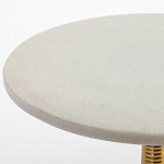 Кофейный стол с белой столешницей из мрамора Table White Marble варинант исполнения - 1 | Loft Concept в Омске