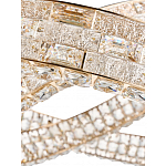 Люстра на 2 кольца с текстурной огранкой Reflection of Reality варинант исполнения - 4 | Loft Concept в Омске