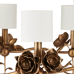 Люстра с каркасом в виде цветков розы и тканевыми абажурами Flowers and Fox Roses варинант исполнения - 2 | Loft Concept в Омске