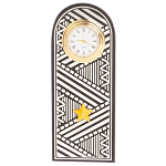 Часы подарочные настольные в виде погона Генерала из натурального камня Змеевик Silver Military Clock варинант исполнения - 4 | Loft Concept в Омске