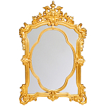 Зеркало с ажурной раме золотого цвета Classic Ornament Mirror варинант исполнения - 1 | Loft Concept в Омске
