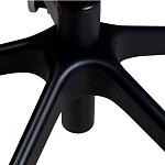 Стул с мягкой синей обивкой из велюра и подъемно-поворотным механизмом на черных колесиках Harper Blue варинант исполнения - 6 | Loft Concept в Омске