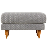 Мягкий пуф на деревянных ножках Garner Pouf Light варинант исполнения - 2 | Loft Concept в Омске