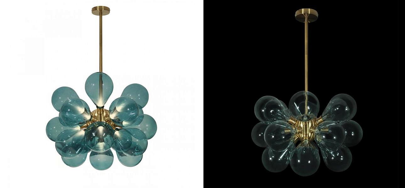 Люстра Simonet Chandelier Blue 55 см Люстра Simonet Chandelier Blue 55 см - Loft-Concept в Омске