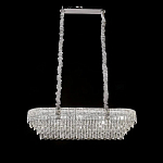 Люстра овальная с каскадом из прозрачного хрусталя Constant Sparks варинант исполнения - 3 | Loft Concept в Омске