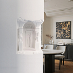 Встраиваемый в стену гипсовый светильник под покраску с колоннами и арками в античном стиле Antiquity Athena варинант исполнения - 15 | Loft Concept в Омске