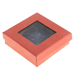 Зеркало карманное круглое двухстороннее из натурального камня Содалит в подарочной упаковке Gold Stone Mirrors варинант исполнения - 4 | Loft Concept в Омске