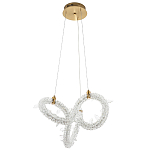 Фигурная люстра украшенная кристаллами из хрусталя Gilbertine Crystals Curly Ring Chandelier S варинант исполнения - 2 | Loft Concept в Омске