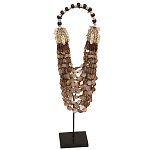 Этническое ожерелье из ракушек и круглых бусин Aboriginal Long Necklace Shells варинант исполнения - 1 | Loft Concept в Омске