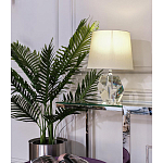 Настольная лампа с кремовым абажуром на граненном основании Crystal Facets варинант исполнения - 1 | Loft Concept в Омске