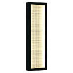 Светодиодное прямоугольное бра из металла черного цвета Lattice Lux варинант исполнения - 5 | Loft Concept в Омске