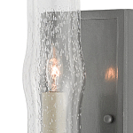 Бра с прозрачным плафоном на сером каркасе Elegant Gray Lamp варинант исполнения - 1 | Loft Concept в Омске