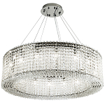 Круглая люстра с хрустальными подвесками хром Crystal Art Chrome Chandelier 16 варинант исполнения - 2 | Loft Concept в Омске